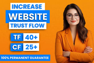 increase trust flow tf 50 plus authority dofollow seo backlinks