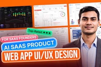 design saas dashboard, web app and UI UX design in figma