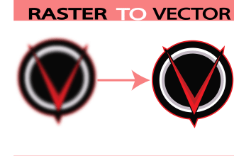 high quality vector tracing restore logo high resolution