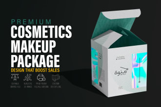 do luxury cosmetic, skin care, perfume, beauty, makeup box package and label