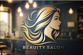 design hair extensions, boutique, nail, cosmetics, eyelashes, beauty, salon logo
