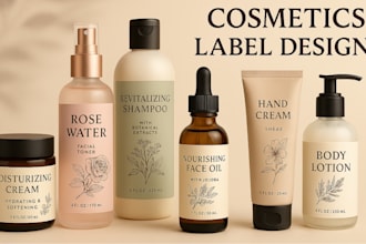 do elegant cosmetic, skincare, cbd oil and label packaging