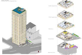 create architectural drawings, 3d models in revit and render