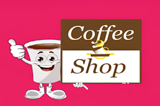do creative food, coffee shop and restaurant business logo design