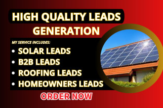 do hot solar leads generation roofing leads, USA new homeowner for your business