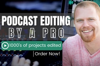 provide podcast editing, mastering, and background noise removal