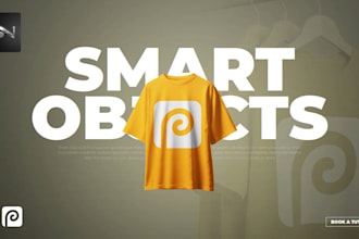 teach you how to edit smart objects and save it as photoshop PSD using photopea