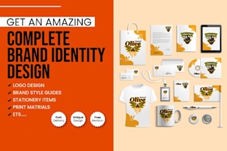 design a creative business logo and complete branding kit , brand style guides