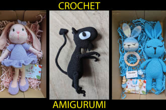 crochet amigurumi toys and plush animals