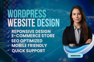 build responsive professional wordpress website design or blog website