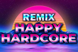 make a custom remix of happy hardcore