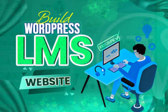 build wordpress lms website with learndash lms in 24 hours