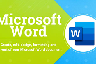 format, create, edit, design and convert microsoft document professionally