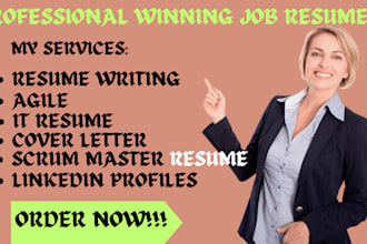 create your scrum master or agile resume