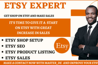 be etsy expert for etsy promotion etsy SEO etsy banner and logo etsy sale