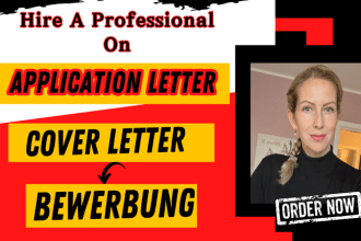 winning job interview cover letter, application letter, bewerbung