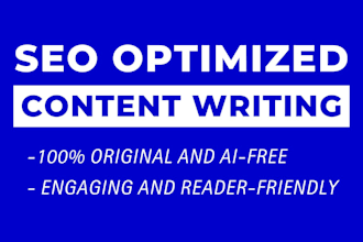 do seo content writing, article writing, and blog post services