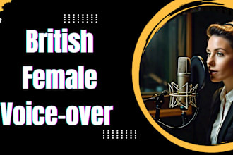 record professional british female voice over