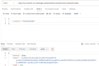 help to create otp authentication using whatsapp