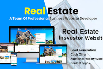 design modern real estate investor website in word press