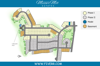 design site plan, plot plan, subdivision map, rv map of your property