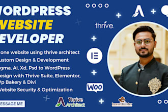 your thrive architect web developer or website cloning using thrive architect
