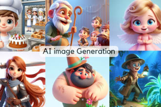 create disney portrait pixar style with ai image generator