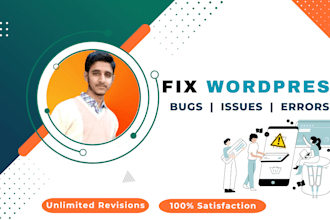 repair wordpress, fix bugs, errors and issues with pro support
