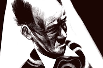 do black and white drawing