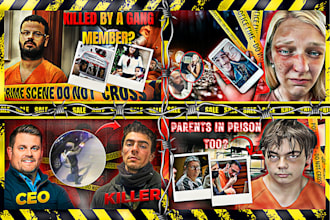 design true crime thumbnail that attracts viewers