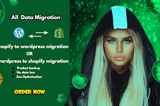 moving website or migrate shopify, migrate wordpress to shopify, migrate website