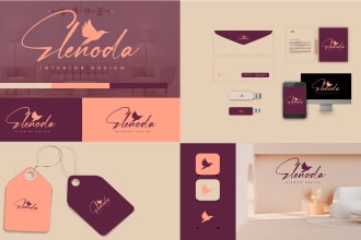 design luxury fashion and clothing  brand logo with brand style guide