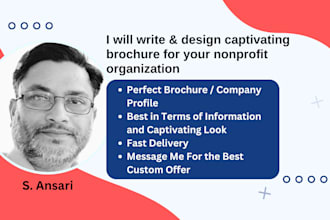 prepare a captivating profile or brochure for your company or nonprofit orgn