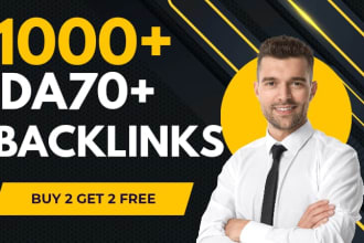 create 1000 high quality contextual SEO dofollow backlinks