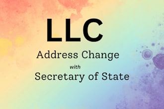 change mailing address register agent from state secretary