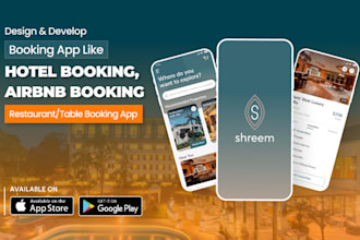 provide you booking app like restaurant booking, table booking app hotel booking