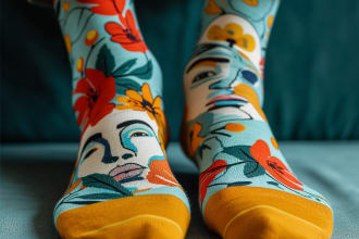 design cool socks with personality