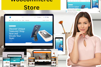 design woocommerce store using elementor and woocommerce,oceanwp, woodmart theme
