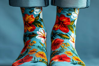 make custom and creative socks design