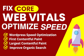 optimize wordpress core web vitals, page speed, gtmetrix by fixing fcp, lcp, cls