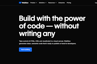 webflow website design and development