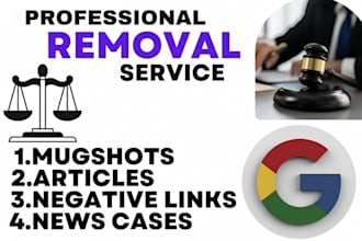 remove mugshots bad google searches negative links deindex blogs articles news