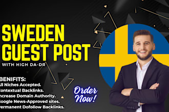 write and publish guest posts on a unique swedish website