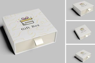 design minimalist box sleeve, belly bands, product packaging, and sticker labels