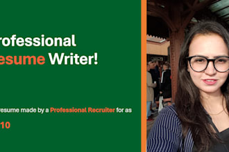 create your professional resume or CV