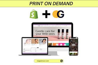 create passive income shopify store through viaglamour