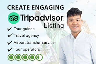 create engaging tripadvisor listings for tour operators, travel agency