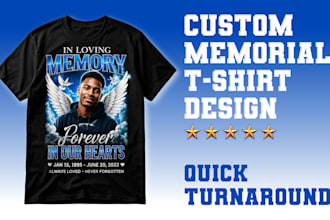design funeral memorial rip in loving memory t shirt design