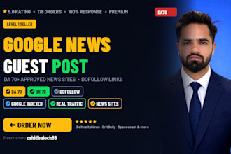publish a google news approved guest post with dofollow backlink