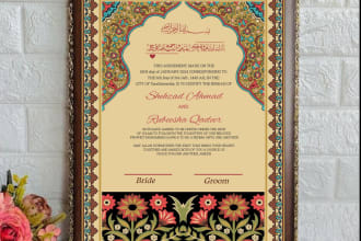 create marriage certificates, invitation cards, contracts